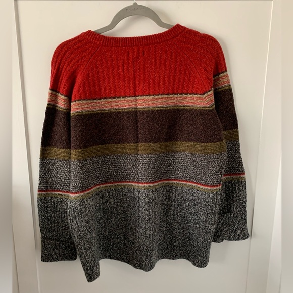 Lambswool Crewneck Warm Boyfriend Sweater, ROOTS Canada, Autumn Outerwear, L - Picture 2 of 14